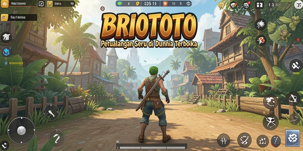 Tampilan gameplay terbuka dan luas di BRIOTOTO.