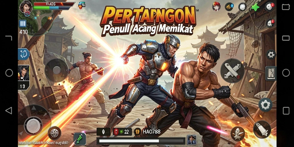 Tampilan gameplay HAO788 yang intens dalam pertarungan Fighting.