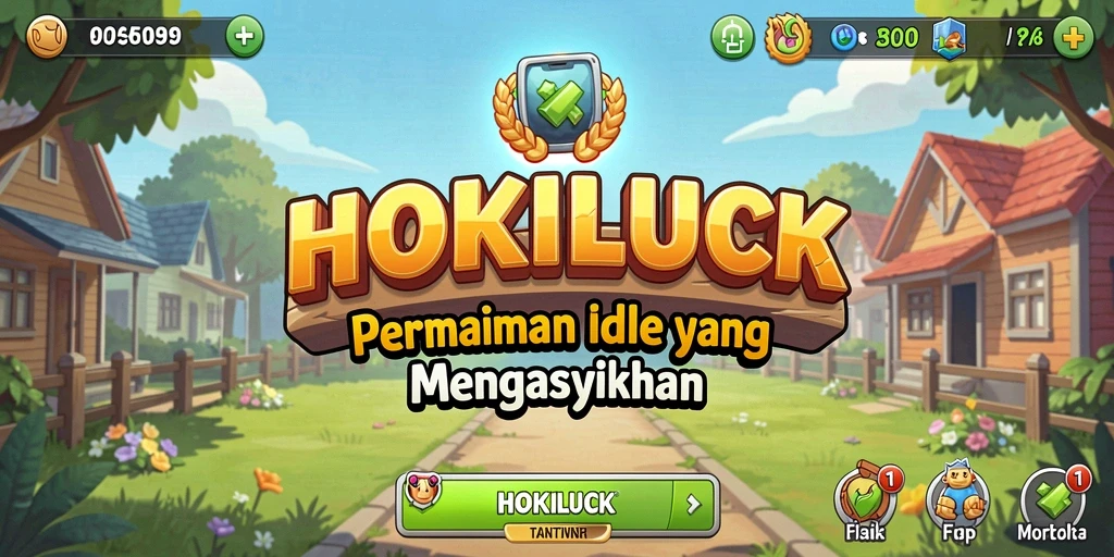 Screenshot HOKILUCK menampilkan aksi gameplay Idle yang menawan.
