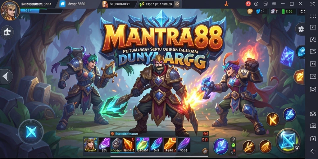 Tampilan gameplay seru dari MANTRA88 dalam aksi ARPG.