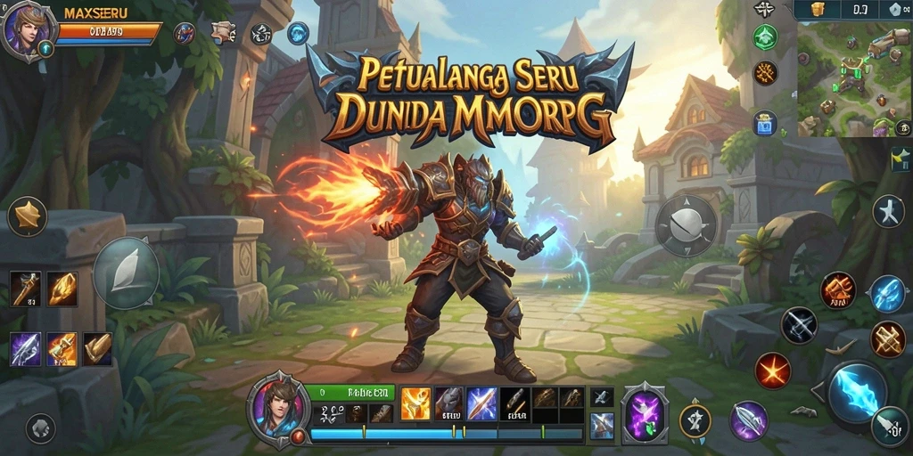 Tampilan gameplay seru dalam dunia <strong>MAXSERU</strong> yang penuh petualangan.
