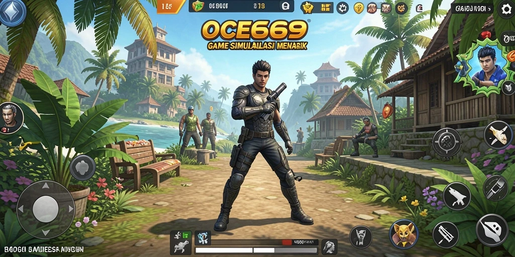 Tampilan gameplay OCE69 dengan interaksi yang mendalam dan visual memukau.