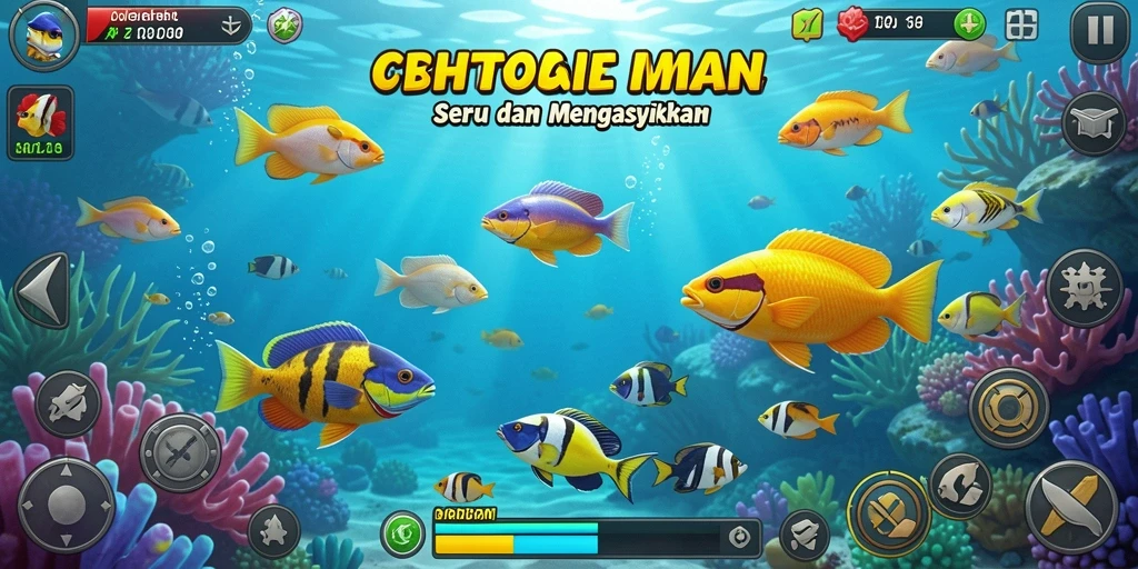 Gameplay seru saat menangkap ikan di OHTOGEL.