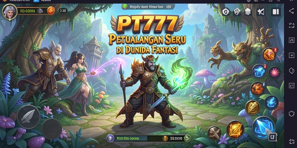 Tampilan gameplay seru di dunia petualangan penuh misteri.