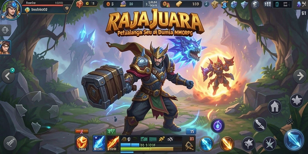 Tampilan gameplay RAJAJUARA yang menakjubkan di dunia MMORPG.