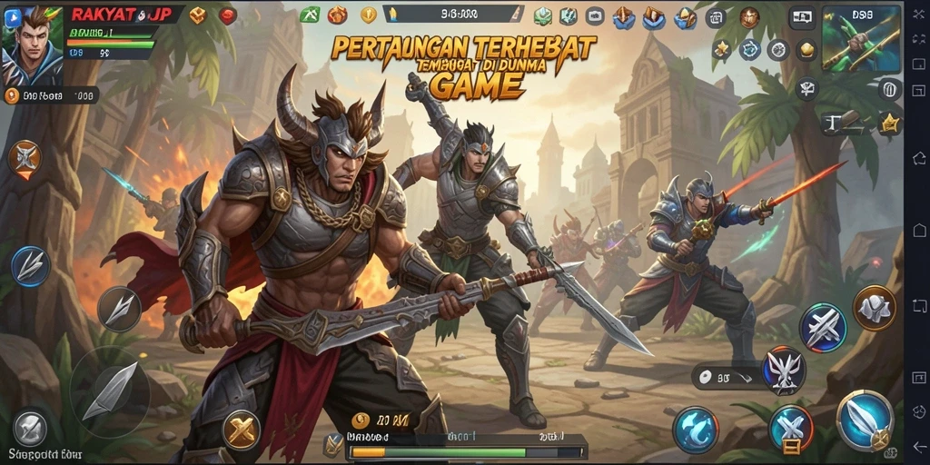 Gameplay menegangkan dalam RAKYATJP dengan efek visual menawan.