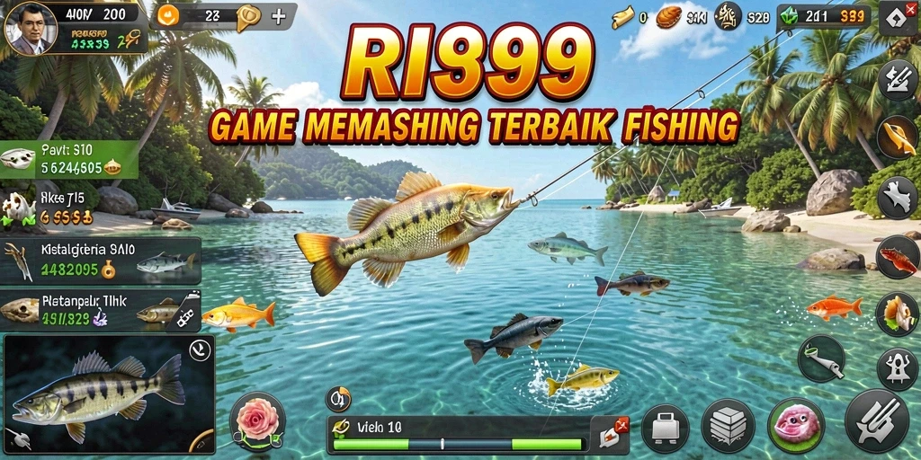 Tampilan gameplay RI889 yang mengesankan saat memancing.