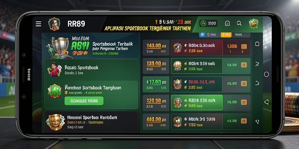 Tampilan screenshot utama RR89 menampilkan fitur taruhan olahraga terbaru.