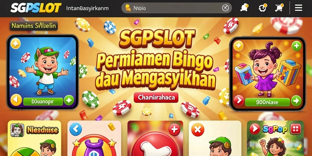 Tampilan gameplay Bingo yang menarik dan penuh warna.