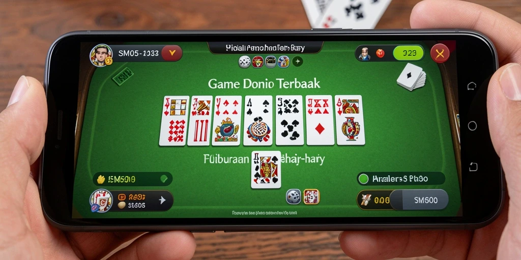 Tangkapan layar gameplay SM605 menampilkan keseruan bermain Domino.