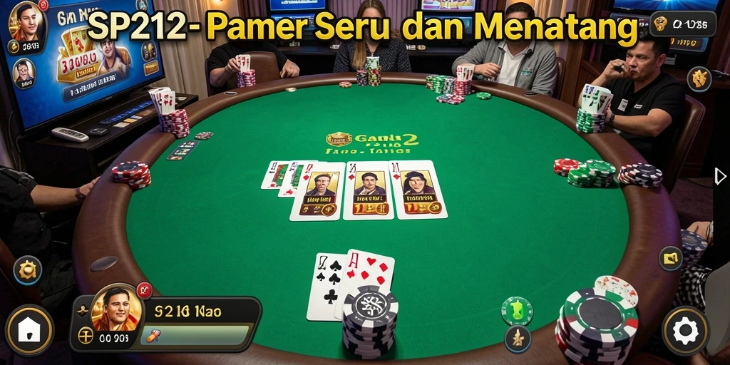 Screenshot gameplay menarik dari game Poker SP212.