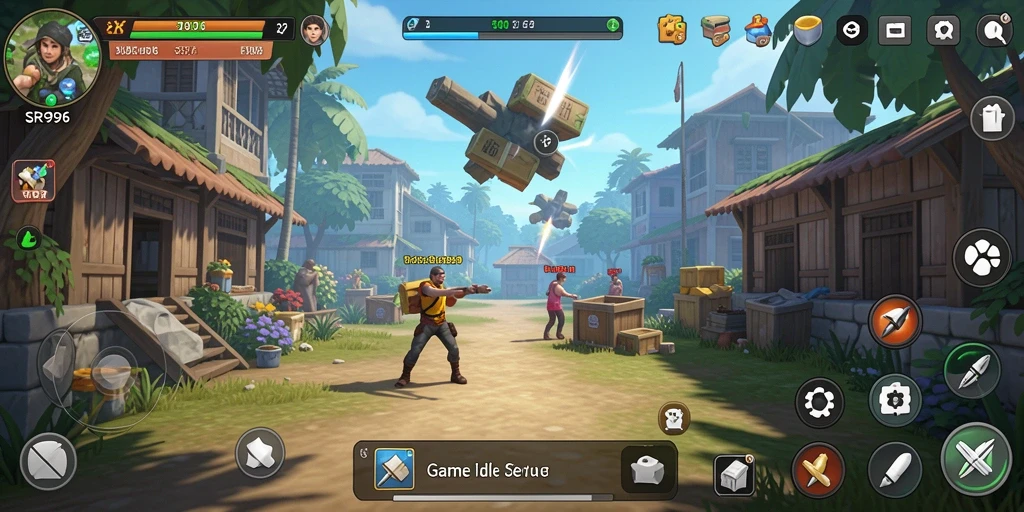 Tampilan utama gameplay SR996 yang menarik dan santai.