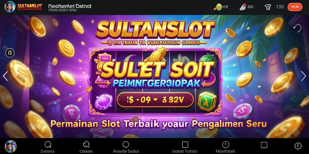Tampilan gameplay SULTANSLOT dengan efek visual yang memukau.