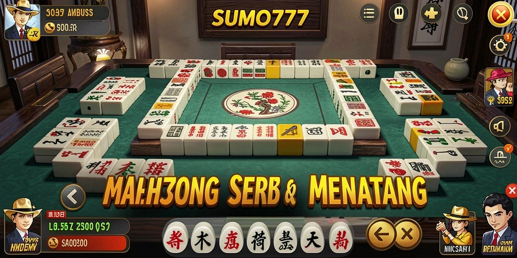 Tampilan menarik dari gameplay Mahjong di SUMO777.