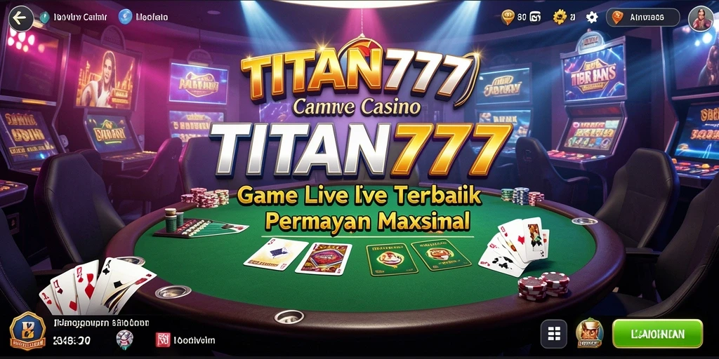 Tampilan gameplay Live Casino di TITAN777 yang mengasyikkan dan interaktif.