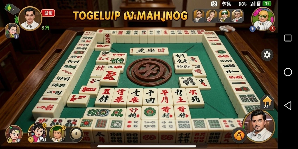 Tampilan seru dari gameplay TOGELUP di Mahjong.