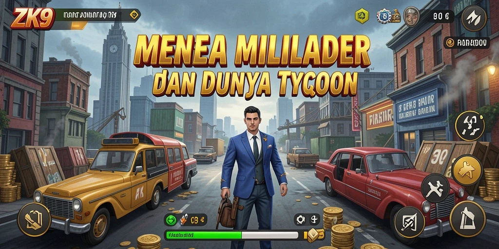 Screenshot gameplay ZK9 menunjukkan aktivitas manajerial yang mendebarkan.